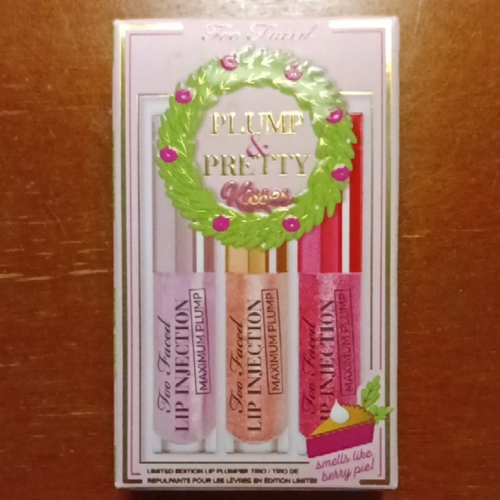 Too Faced Lip Injection Trio - Pink, Red, Gold